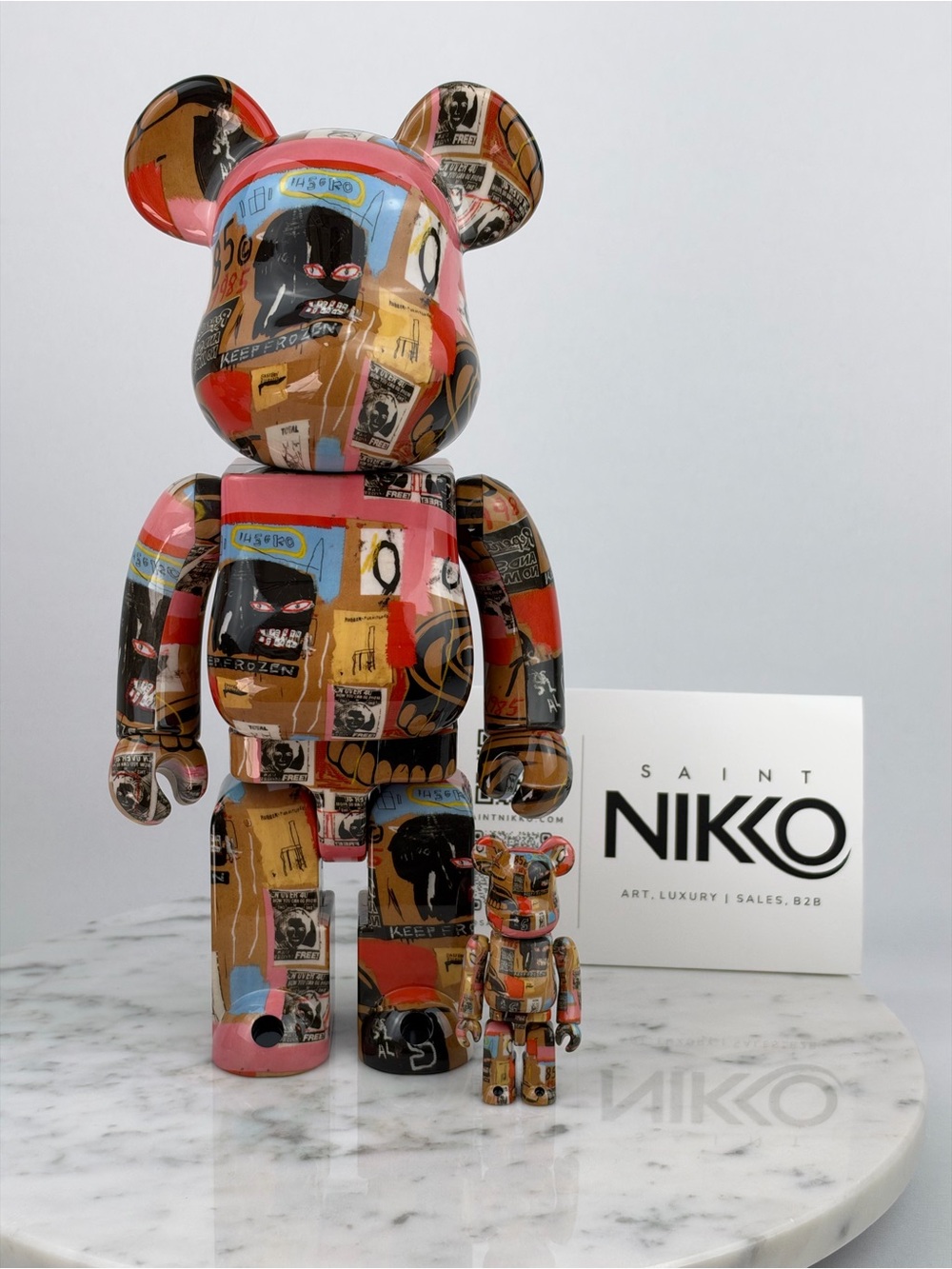Basquiat Warhol #2 Bearbrick 400% + 100%